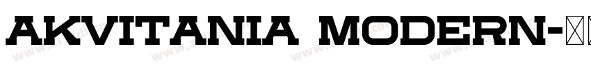 Akvitania Modern字体转换